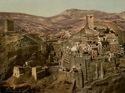 Monasterio de Mar Saba, c.1880-1900 de Swiss Photographer